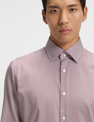 REGULAR FIT SHIRT IN STRIPED COTTON...