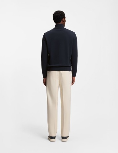 MIXED-MATERIAL JACKET WITH PADDED FRONT