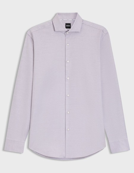 REGULAR FIT SHIRT IN PRINTED COTTON TWILL