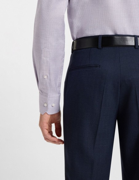 REGULAR FIT SHIRT IN PRINTED COTTON TWILL