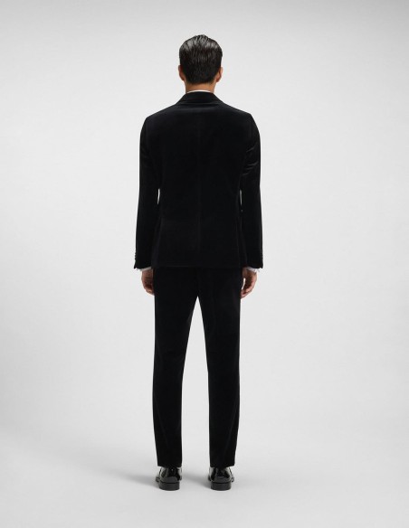 SLIM FIT TUXEDO JACKET IN COTTON VELVET