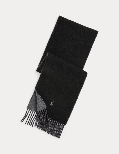 REVERSIBLE WOOL-BLEND SCARF