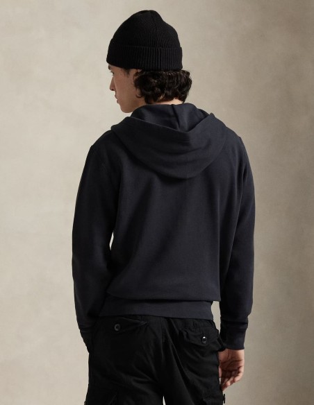 GARMENT-DYED FLEECE FULL-ZIP HOODIE