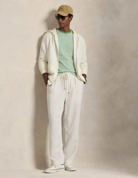 GARMENT-DYED FLEECE FULL-ZIP HOODIE