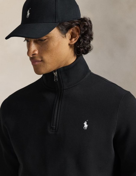 DOUBLE-KNIT QUARTER-ZIP PULLOVER