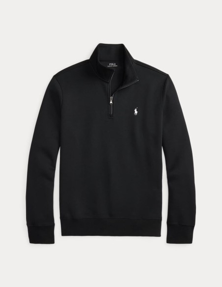 DOUBLE-KNIT QUARTER-ZIP PULLOVER