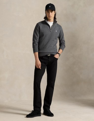 DOUBLE-KNIT QUARTER-ZIP PULLOVER