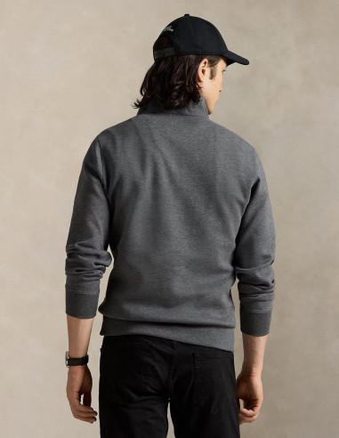 DOUBLE-KNIT QUARTER-ZIP PULLOVER