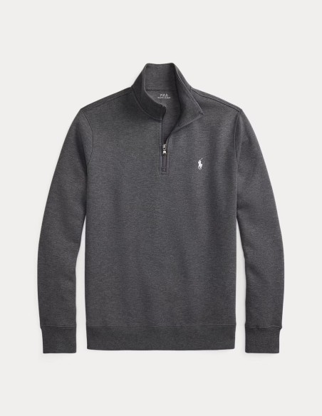 DOUBLE-KNIT QUARTER-ZIP PULLOVER