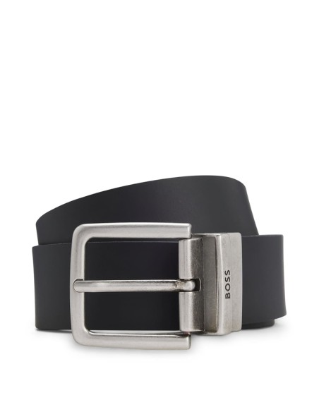 REVERSIBLE BELT IN GRAINED & PLAIN LEATHER