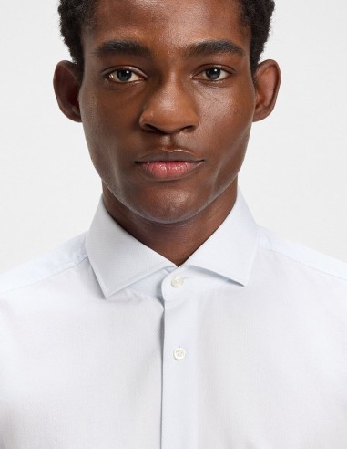 MICRO-PATTERNED SLIM FIT SHIRT
