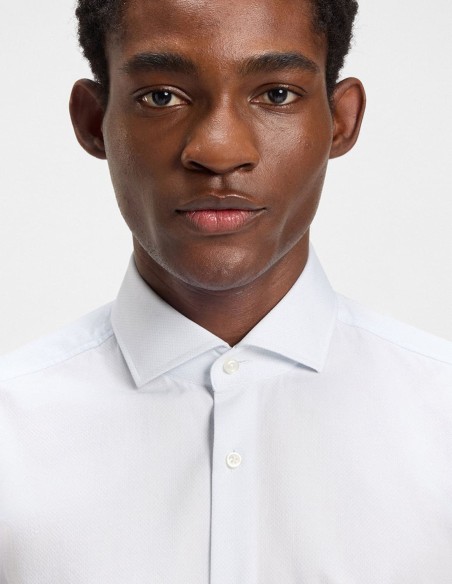 ΠΟΥΚΑΜΙΣΟ MICRO-PATTERNED SLIM FIT