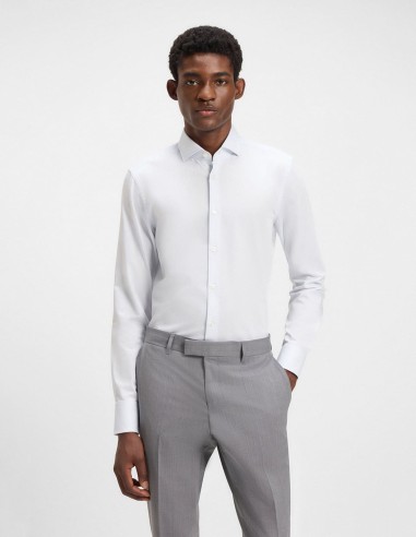 ΠΟΥΚΑΜΙΣΟ MICRO-PATTERNED SLIM FIT