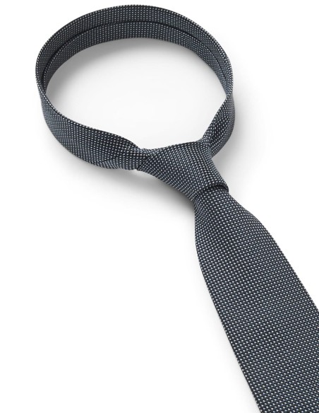 PURE-SILK TIE WITH MICRO PATTERN