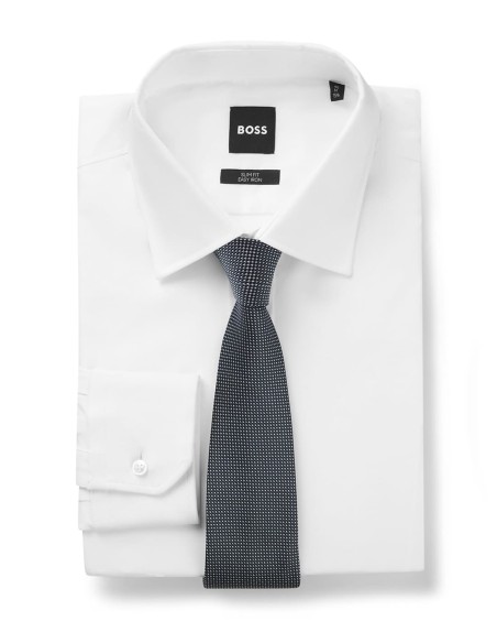 PURE-SILK TIE WITH MICRO PATTERN