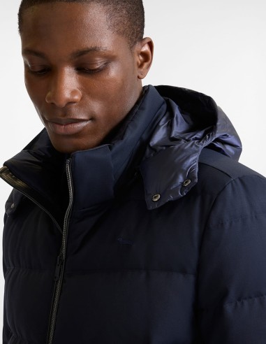 TECHNICAL WOOL PUFFER WITH HOOD