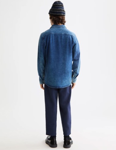 CHIC INDIGO JERSEY SHIRT