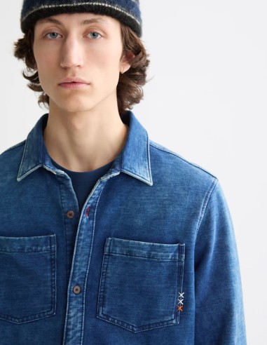 CHIC INDIGO JERSEY SHIRT