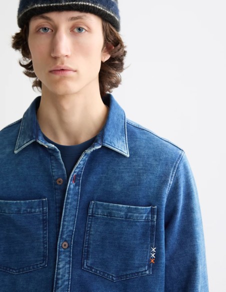 CHIC INDIGO JERSEY SHIRT