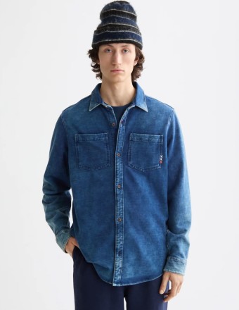 CHIC INDIGO JERSEY SHIRT