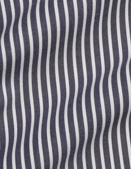 ΠΟΥΚΑΜΙΣΟ STRIPED STRETCH POPLIN CUSTOM FIT