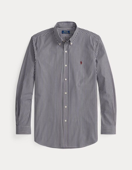 CUSTOM FIT STRIPED POPLIN SHIRT