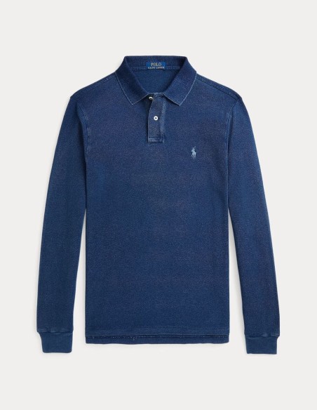 ΜΠΛΟΥΖΑ POLO INDIGO MESH CUSTOM FIT