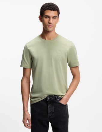 COTTON T-SHIRT WITH LOGO PATCH