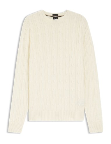 CABLE-KNIT SWEATER IN WOLL & CASHMERE