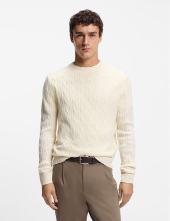 CABLE-KNIT SWEATER IN WOLL... 2
