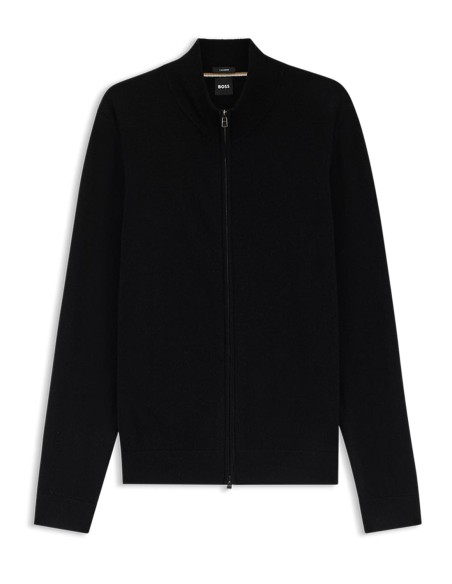 CASHMERE CARDIGAN WITH TWO-WAY ZIP