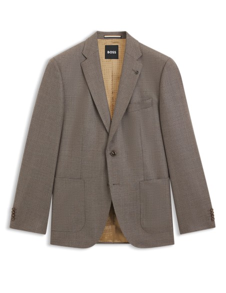 ΣΑΚΑΚΙ PATTERNED VIRGIN WOOL REGULAR FIT