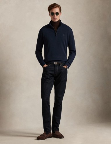 DOUBLE-KNIT MOCKNECK SWEATER