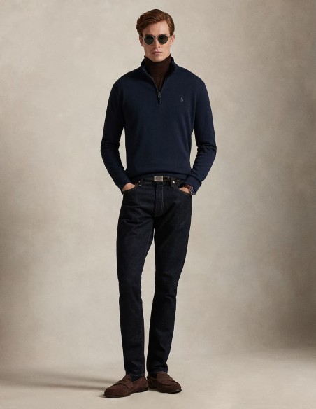 DOUBLE-KNIT MOCKNECK SWEATER