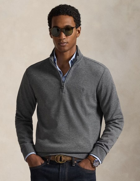 DOUBLE-KNIT MOCKNECK SWEATER