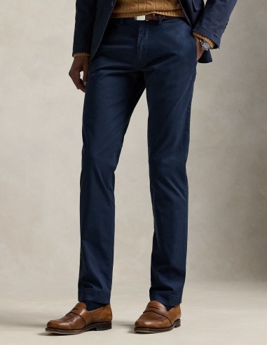 WASHED STRETCH SLIM FIT CHINO TROUSER