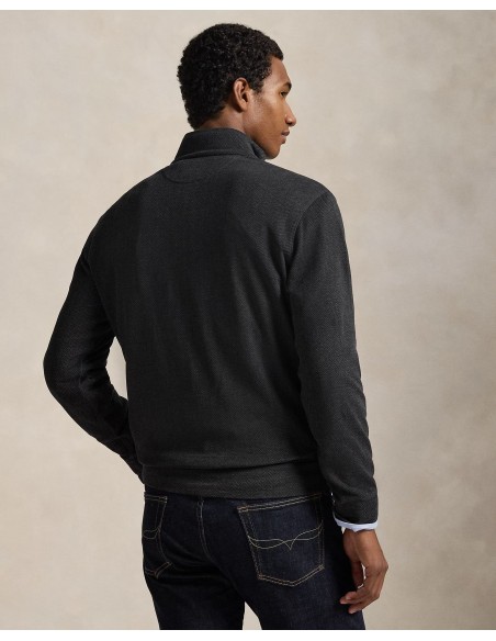 LUXURY JERSEY QUARTER-ZIP PULLOVER