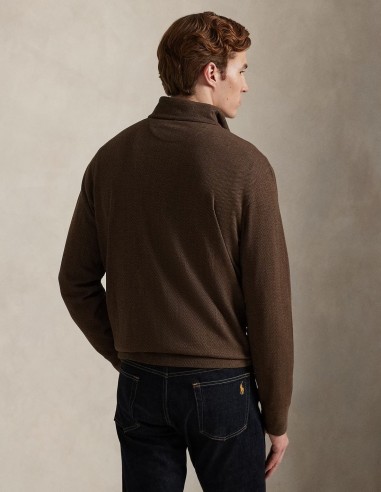 LUXURY JERSEY QUARTER-ZIP PULLOVER