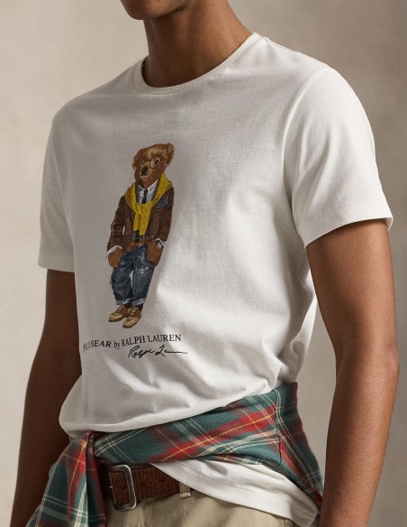 CUSTOM FIT POLO BEAR JERSEY T-SHIRT