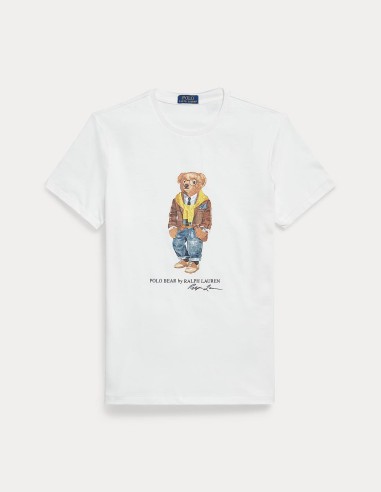 CUSTOM FIT POLO BEAR JERSEY T-SHIRT