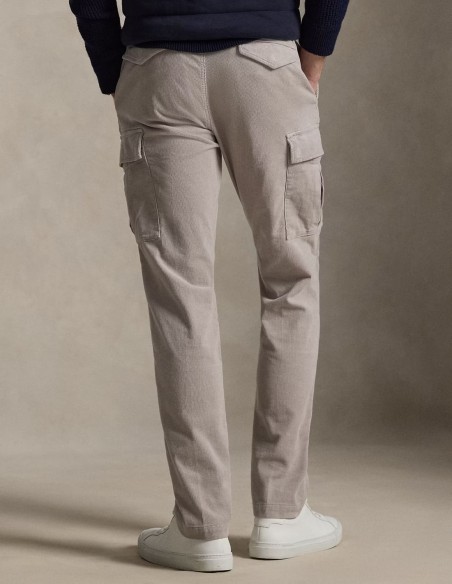 SLIM FIT STRETCH CORDUROY CARGO TROUSER