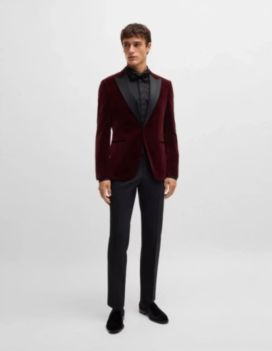 ΣΑΚΑΚΙ TUXEDO COTTON VELVET SLIM FIT
