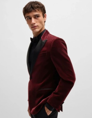 ΣΑΚΑΚΙ TUXEDO COTTON VELVET SLIM FIT