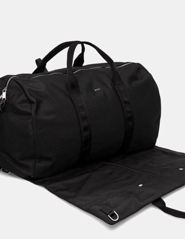 LOGO DETAILED ZIP-UP DUFFLE BAG