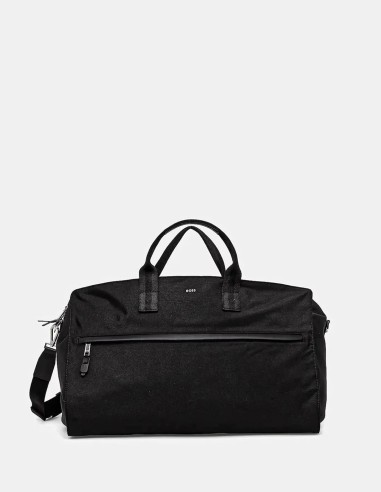 LOGO DETAILED ZIP-UP DUFFLE BAG