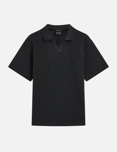 3 CROSSES PIQUE RELAXED POLO SHIRT