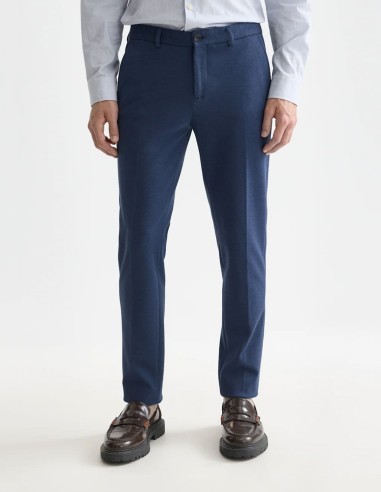 MOTT TAILORED COTTON BLEND JERSEY CHINO