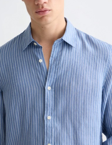 LINEN STRIPED SHIRT
