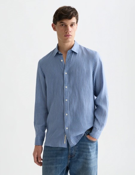 ΠΟΥΚΑΜΙΣΟ LINEN STRIPED