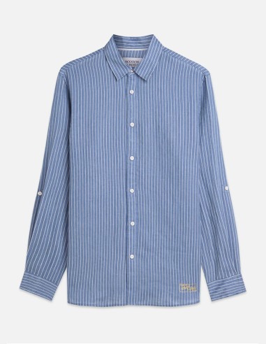 ΠΟΥΚΑΜΙΣΟ LINEN STRIPED